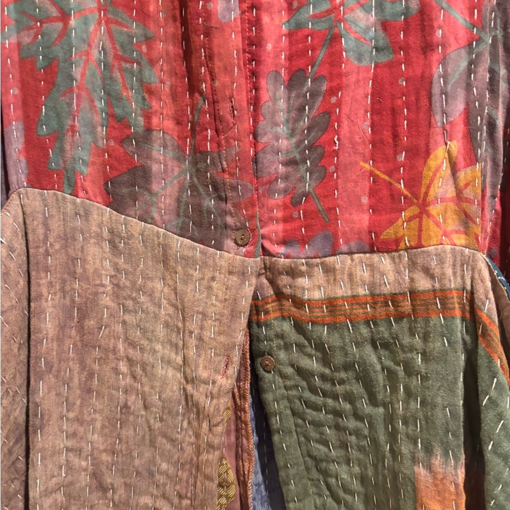 NWT Multicolor Boho Dress/Shirt - Picture 4 of 13